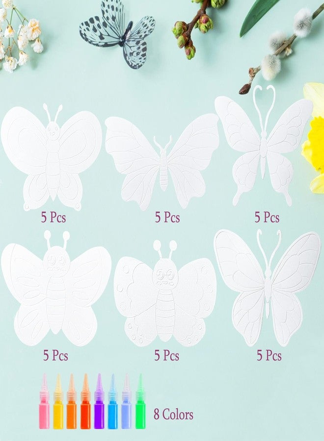 ام ال او ال ام مجموعة MLOLM المكونة من 30 مجموعة من أدوات الرسم والتطريز على شكل فراشات الربيع، مثالية لأنشطة المشاريع الفنية الصيفية. - Image 2